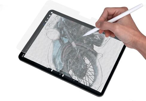 واقي شاشة من نسيج ورقي لجهاز 2021 iPad mini 6، 8.3 بوصة رسم شاشة ورقية/مضاد للوهج/غير لامع/صنع في اليابان/متوافق مع قلم Apple / مقاوم للخدش/PET [عبوة واحدة] (11 بوصة) in Saudi Arabia