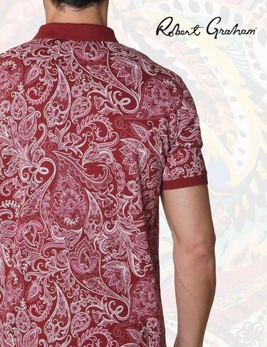 قميص بولو Dozer قصير الأكمام للرجال من Robert Graham in Kuwait