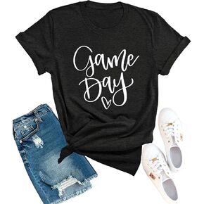 Mama Shirts for Womens Sport Mom Tshirt Funny Short Sleeve Letter Printed Tees Mom Gift Tops