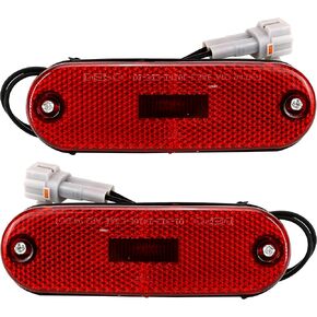 2Pcs LED Rear Bumper Reflector Side Marker Light Accessories for Toyota RAV4 1996 1997 1998 1999 2000 Corner Turn Signal Indicator Blinker Lamp Passenger Side TO2860109 TO2861109 8176042010 8175042010