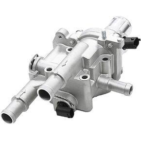 Engine Coolant Thermostat Housing Assembly Compatible with 1.8L & 1.6L 2011-2016 Chevy Cruze, 2012-2018 Chevy Sonic, 2013-2018 Chevy Trax - Replace 25199824, 25192228, 902-033,15-81816