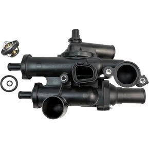 Thermostat Housing Assembly Compatible with Do dge Avenger 2008-2014 Journey 2009-2017 Chrysler 200 2011-2014 Sebring 2008-2010 Compass 2009-2017 Patriot 2013-2017 Replace 68003582AB 902-319