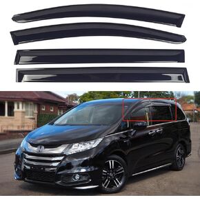 Window Visors Compatible with 2011-2017 Honda Odyssey，Rain Guards Sun Shields Window Deflector，Tape-On Style，4PCS