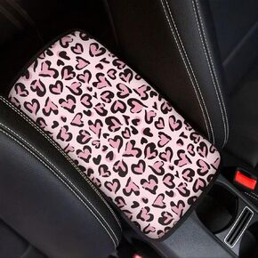 Suobstales Boho Paw Print Car Center Console Armrest Cover Seat Box Mat Auto Decorations Fit Most Vehicle SUV Truck Sedan