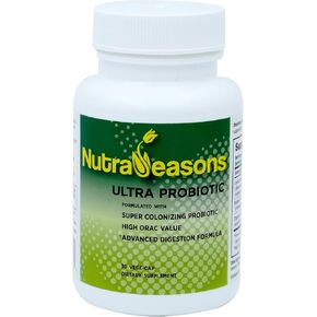 Ultra Probiotic Complex with Bacillus coagulans, Digestive Multi enzymes, Prebiotic Berries| Organic, Non GMO | 30 Veg Caps