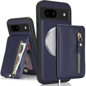for Google Pixel 8 Pro case with Card Holder, Pixel 8 Pro Phone Case Wallet for Women magsafe Compatible Wallet Detachable 2-in-1 for Men-Warm white in Saudi Arabia