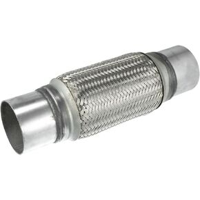 ACROPIX 3"x8"x11.81" Car Exhaust Flexible Pipe Tubing Universal Exhaust Joint with Welding Extension Pipe Stainless Steel Silver Tone Car Parts