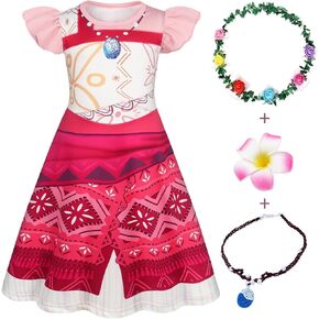 AmzBarley Girls Princess Ocean Adventure Costume Dress for Little Kids Christmas Birthday Party Dress Up with Accessories