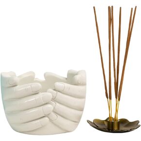 Prayer Hands Decorative Bowl & Incense Holder | Multi Purpose Use | Candle Holder