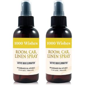 HoogaLife Car Air Freshener and Odor Eliminator 4 fl oz 120ml Spray - Pink Sandy (2 Pack)
