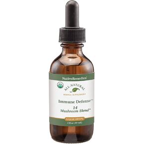 Native Remedies Immune Defense 14 Mushroom Blend to Protect and Maintain Immune System Function, 2 Fl oz.