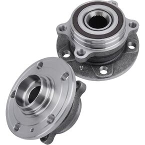 BRTEC 513253 [2 PCS] Front Wheel hub and Bearing Assembly for VW 2009-17 Tiguan/2006-17 Passat/2005-13 Jetta/2006-14 GTI/12-14Golf/09-17 CC/12-17 Beetle, for Audi A3/Q3/TT W/ABS