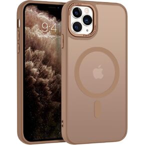 حافظة BENTOBEN iPhone 11 Pro [متوافقة مع Magsafe] حافظة هاتف iPhone 11 Pro مغناطيسية شفافة غير لامعة نحيفة مقاومة للصدمات للنساء والرجال غطاء حماية لهاتف iPhone 11 Pro 5.8 بوصة 2019، وردي
