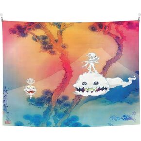 Kids See Ghosts Tapestries Funny Tapestrys 29x37in Meme Tapestry Wall Hanging Art Poster For Bedroom Living Room