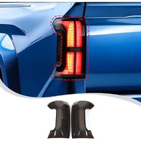 Rear Tail Light Cover Tail Lamp Shell Shade Guard Trim Frame Compatible with Toyota Tacoma 2024+,ABS Car Taillight Protective Shell Bezels Smoke Black Taillight Shell Accessories