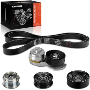 A-Premium Engine Serpentine Belt Drive Kit Compatible with Ford Crown Victoria & Mercury Grand Marquis, 2003 2004 2005-4.6L