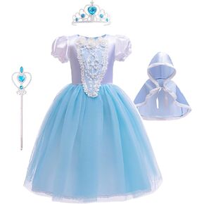 4pcs Princess Dress Up Clothes for Girls 4-6 4T-13Y, Toys & Accessories, Toddler Girls Christmas Birthday Gifts