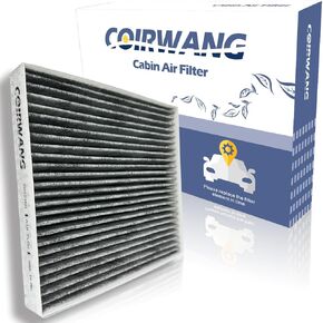 CF12160 Cabin Air Filter; Compatible with Hyundai Kona18-23, Kona N 22-23, Tuscon 16-21, Veloster N 19-22, Venue 20-24, Kia Seltos 20-24,Soul 20-24, Sportage 17-22, w/Activated Carbon