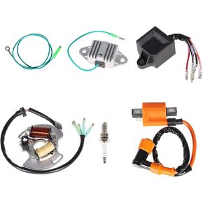 labwork Ignition Coil Spark Plug CDI Regulator and Stator Replacement for Yamaha Blaster YFS200 1997 1998 1999 2000 2001
