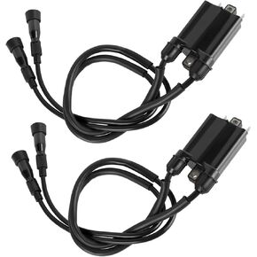 30510-MM8-003 Ignition Coil & Spark Plug Caps Compatible with Honda Shadow ACE Aero Spirit 750 1998-2019 30751-MAH-003 DPR8EA-9