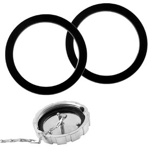 Fuel Gas Tank Cap Gaskets fit for Kenworth T400 T440 T450 T470 T600 T660 T680 T2000 W900, Fuel Gas Oil Tank Cover Seal O Ring Gaskets Preventing Fuel Leaks and Protecting the Fuel System - 2 Pack