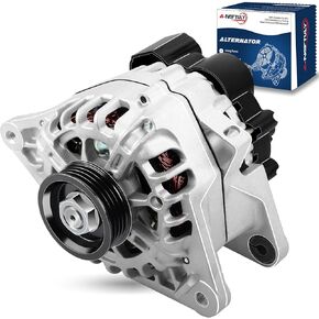 Alternator Compatible with 2007 2008 2009 2010 2011 2012 Hyundai Elantra 2.0L, Kia Soul, Spectra, Spectra5, High Output Alternator Replacement 11311N, 2655635, 3730023650, AVA0102, 40046020