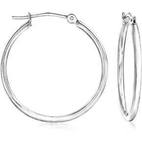 Ross-Simons 1.5mm 14kt White Gold Hoop Earrings