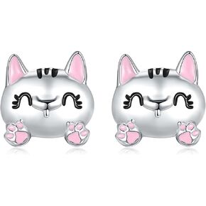 Hypoallergenic 925 Sterling Silver Hoop Earrings/Animals Stud Earrings Axolotl Snake Deer Earrings Birthday Jewelry Gifts