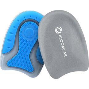 Premium Gel Heel Pads - 2 Pack Heel Cups for Heel Pain, for Plantar Fasciitis Bone Spurs Pain Relief Protectors of Sore or Bruised Feet, Foot Pain Relief Support Comfort Cushion Insoles for Women/Men