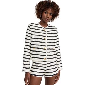 English Factory Women's Stripe Tweed Jacket