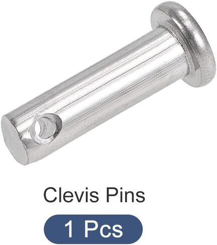 Clevis Pins (8mmx70mm) 1Pcs, Single Hole Flat Head 304 Stainless Steel Fastener Pin - for Metal Devices, Furniture Installation, Industrial, DIY in Saudi Arabia