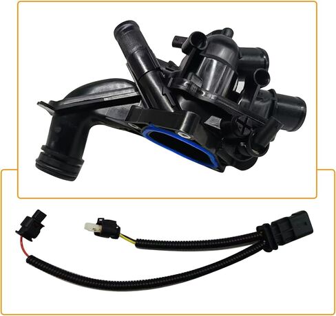 مجموعة مبيت منظم حرارة مبرد المحرك مع أجهزة استشعار + كابل توصيل محول مناسب لميني كوبر 2011-2016، كوبر كونتري مان 2011-2017، كوبر بيسمان 2013-2016، 1.6 لتر، 11538674895 in Kuwait