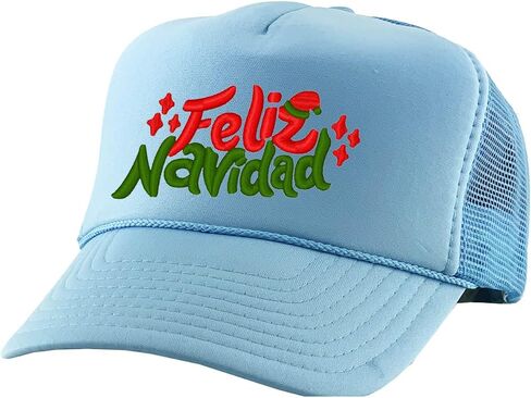 ALLNTRENDS Feliz Navidad Trucker Hat Adult Xmas Party Hats Embroidered Merry Christmas Cap in Saudi Arabia