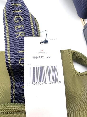 Tommy Hilfiger Bag I Women's I Green I Handbag I Shoulder Bag I Nylon I 30 x 20 x 15 cm I TH Logo I Women's Handbag I Women Bag4399, Green in Saudi Arabia