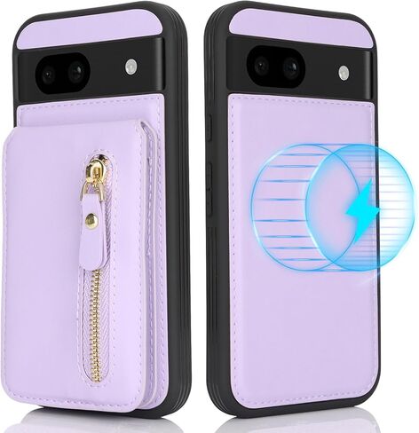 حافظة لهاتف Google Pixel 8 Pro مع حامل بطاقة، محفظة لهاتف Pixel 8 Pro للنساء مع محفظة متوافقة مع magsafe قابلة للفصل 2 في 1 للرجال - أبيض دافئ in Kuwait