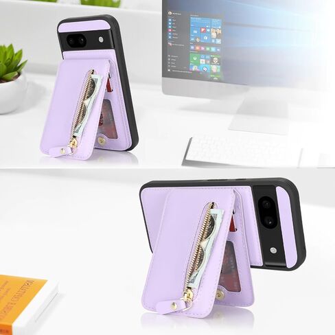 حافظة لهاتف Google Pixel 8 Pro مع حامل بطاقة، محفظة لهاتف Pixel 8 Pro للنساء مع محفظة متوافقة مع magsafe قابلة للفصل 2 في 1 للرجال - أبيض دافئ in Kuwait