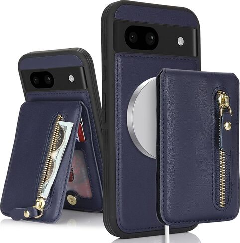 for Google Pixel 8 Pro case with Card Holder, Pixel 8 Pro Phone Case Wallet for Women magsafe Compatible Wallet Detachable 2-in-1 for Men-Warm white in Kuwait