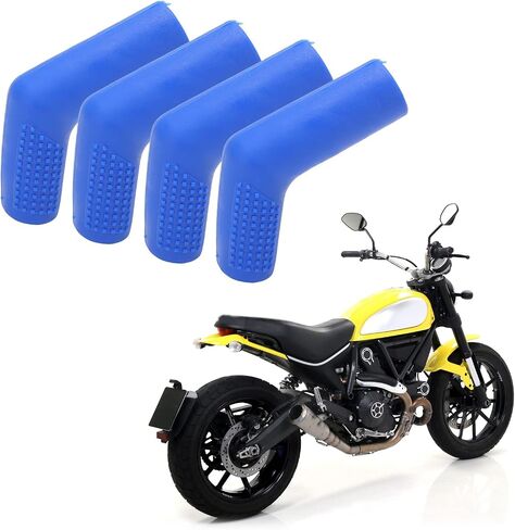 Motorcycle Gear Shifter Cover, 4PCS Motorcycle Gear Shift Lever Shoe Protector Rubber Anti Slip Universal for Street Dirt Bikes ATVs (Blue) in Saudi Arabia