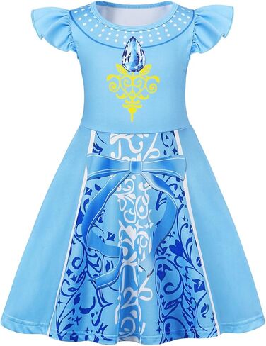 Toddler Girls Princess Dresses Halloween Costume Birthday Party Dress Cosplay Outfits Role Play Clothes in Kuwait