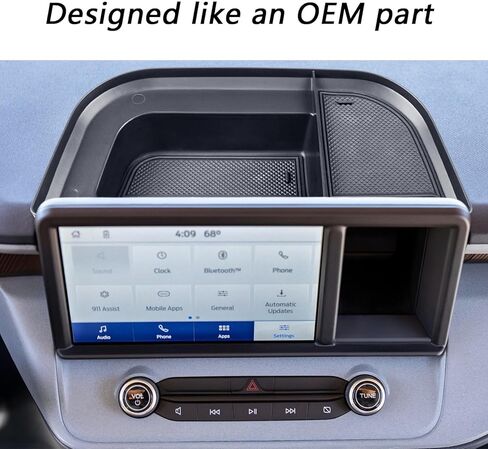 EDBETOS 3 قطع/مجموعة منظم وحدة التحكم المركزية متوافق مع Ford Maverick 2022 2023 2024 2025 ملحقات XL XLT Lariat Pickup Truck، منظم وحدة التحكم وصينية مسند الذراع، صندوق تخزين شاشة لوحة القيادة in Kuwait