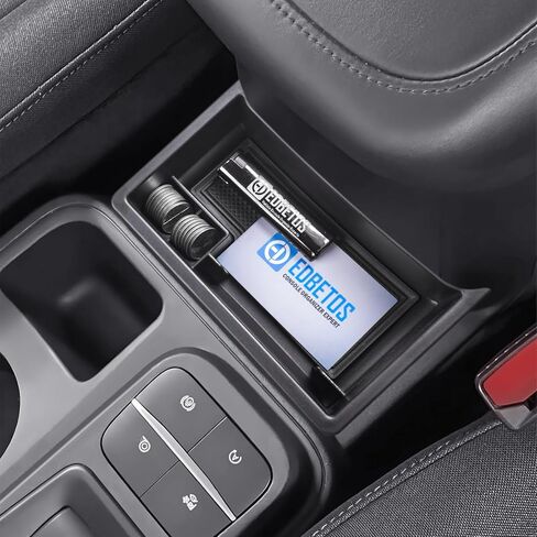 EDBETOS 3 قطع/مجموعة منظم وحدة التحكم المركزية متوافق مع Ford Maverick 2022 2023 2024 2025 ملحقات XL XLT Lariat Pickup Truck، منظم وحدة التحكم وصينية مسند الذراع، صندوق تخزين شاشة لوحة القيادة in Kuwait