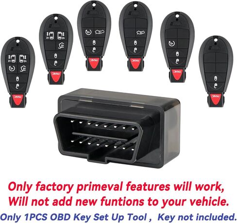 سيارة عن بعد مفتاح فوب obd diy صالح لكرايسلر تاون آند كانتري دودج جراند كارافان تشالنجر دورانجو رحلة ذاكرة الوصول العشوائي دخول بدون مفتاح التحكم عن بعد استبدال IYZ-C01C M3N5WY783X in Kuwait