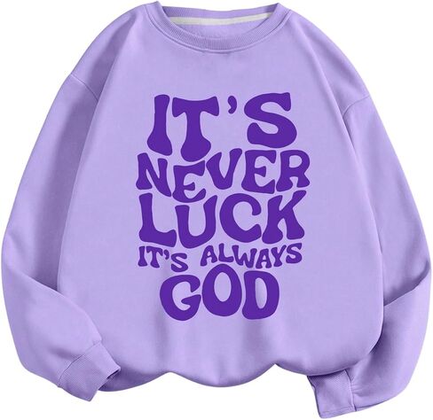 SweatyRocks Women's Letter Graphic Crewneck Sweatshirts Long Sleeve Oversized Pullover Top in Saudi Arabia
