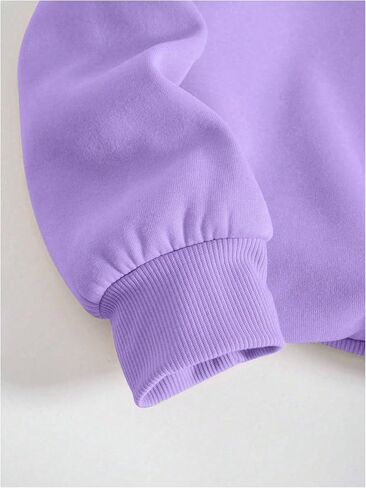SweatyRocks Women's Letter Graphic Crewneck Sweatshirts Long Sleeve Oversized Pullover Top in Saudi Arabia