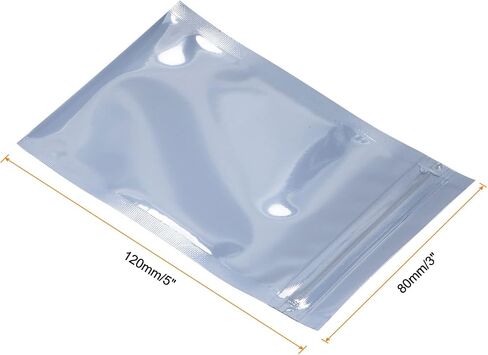 Anti Static Bags ESD Shielding Bags Resealable with Labels, [for Electronic Device GPU Hard Drive SSD HDD Motherboard] - 4x6inch/100pcs in Saudi Arabia