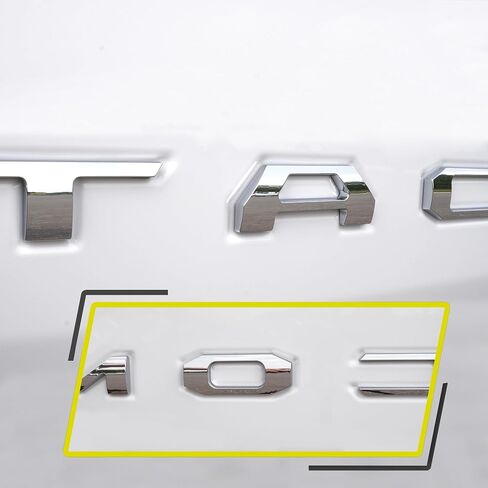 Tailgate Insert Letters Emblems Only Compatible with 2024 2025 Accessories 3D Raised Rear Badges Decals with Seccotine for Tailgate Adhesive Backing (Scarlet) in Saudi Arabia