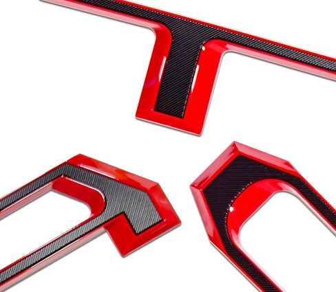 Tailgate Insert Letters Emblems Only Compatible with 2024 2025 Accessories 3D Raised Rear Badges Decals with Seccotine for Tailgate Adhesive Backing (Scarlet) in Saudi Arabia