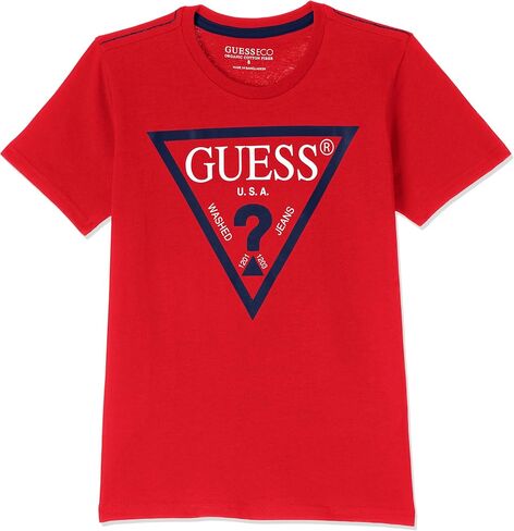 GUESS Boys' Big Organic Cotton Classic Logo T-Shirt in Saudi Arabia