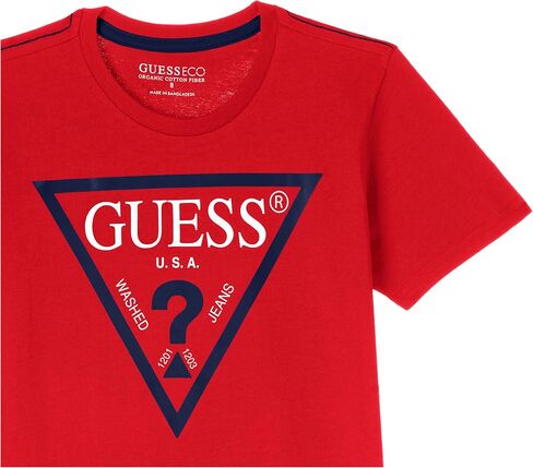 GUESS Boys' Big Organic Cotton Classic Logo T-Shirt in Saudi Arabia