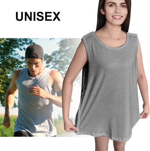 Unisex Post Shoulder Surgery Tank Tops Snap Open Tearaway Shirt Arm Chest Recovery Side Snap Access Tear Way Shirts in Kuwait